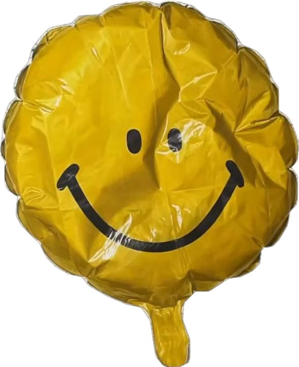 Yellow smiley balloon