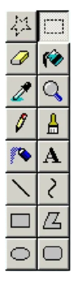 MS Paint tool palette